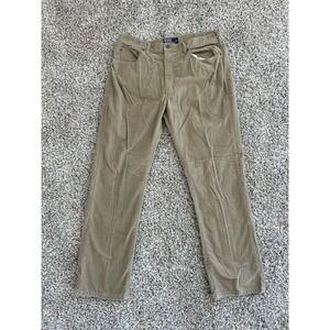 Vintage Polo Ralph Lauren Corduroy Pants Mens 36x32 Flat Front Beige Khaki